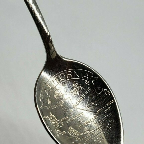 Seabees Fighting Bee Graphic California Engraved Mini Spoon Home Décor - Picture 12 of 12